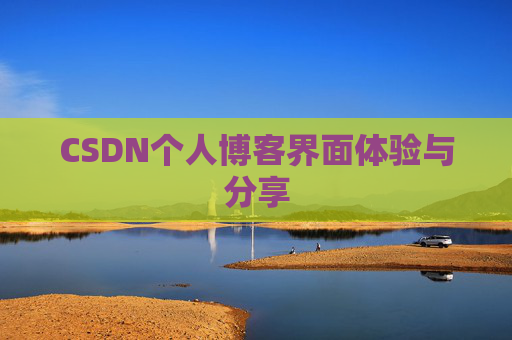 CSDN个人博客界面体验与分享
